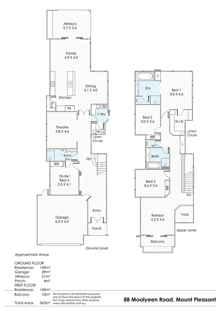 Floorplan of Homely house listing, 28B Moolyeen Rd, Mount Pleasant WA 6153