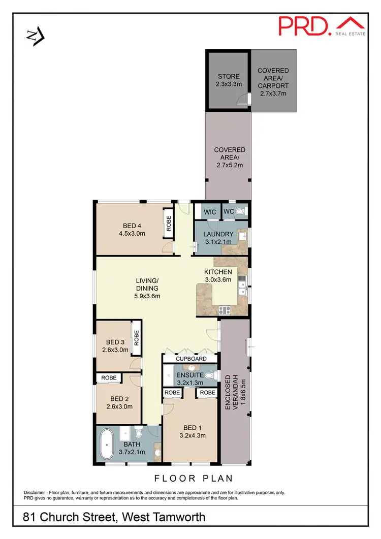 Floorplan of Homely house listing, 81 Church Street, Tamworth NSW 2340