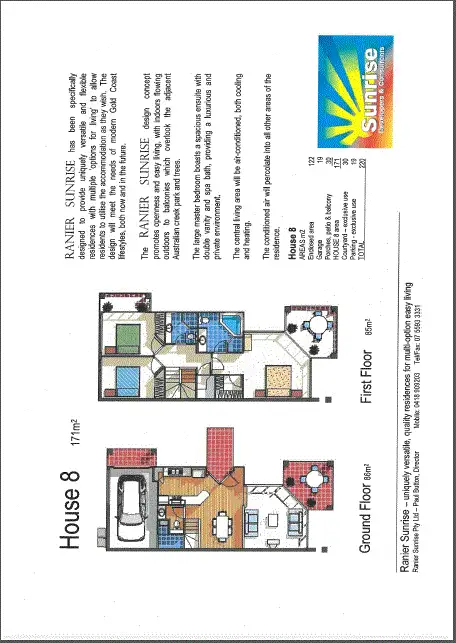 Floorplan of Homely townhouse listing, 8/4 Ranier Crescent, Varsity Lakes QLD 4227