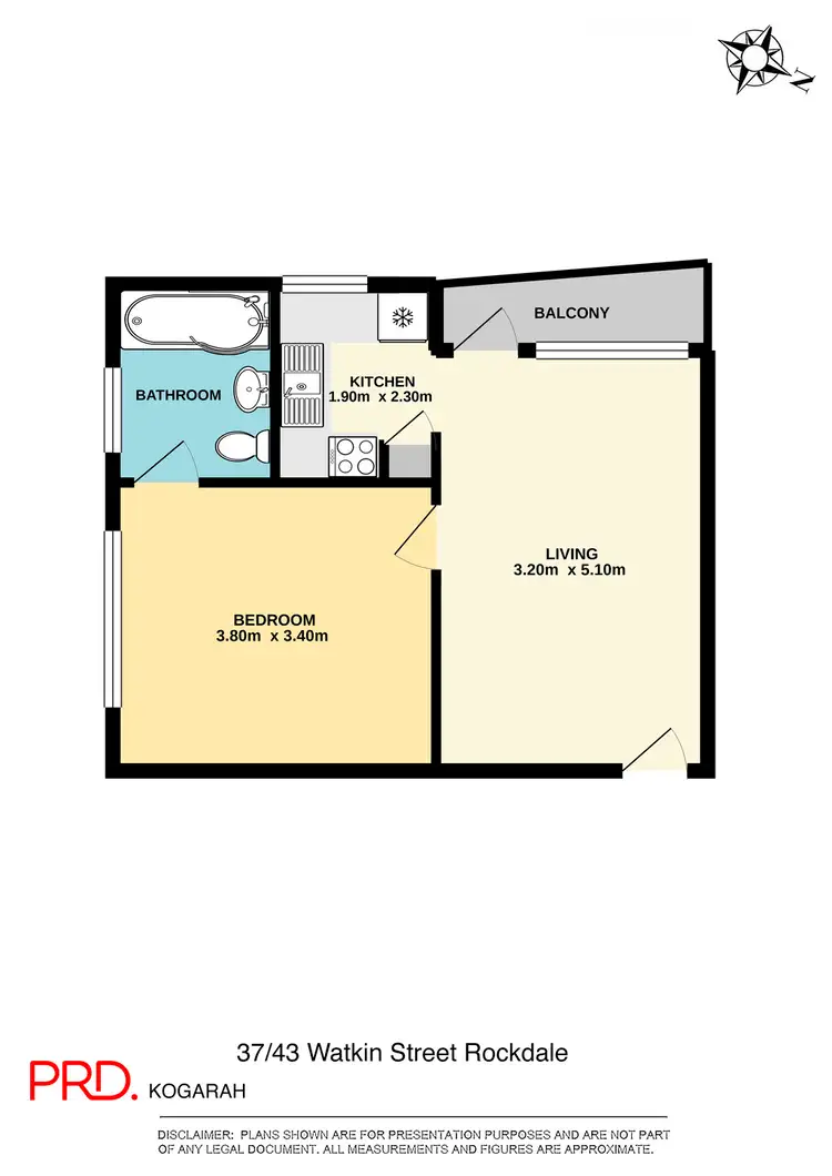 Floorplan of Homely unit listing, 37/43 Watkin Street, Rockdale NSW 2216