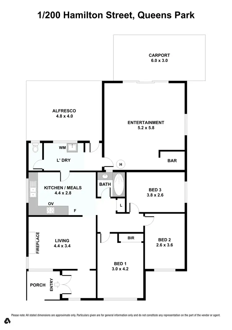 Floorplan of Homely house listing, 200a Hamilton Street, Queens Park WA 6107