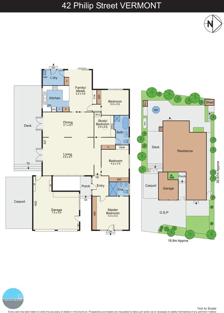 Floorplan of Homely house listing, 42 Philip Street, Vermont VIC 3133