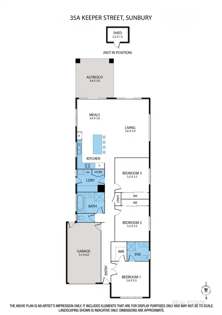 Floorplan of Homely house listing, 35A Keeper Street, Sunbury VIC 3429