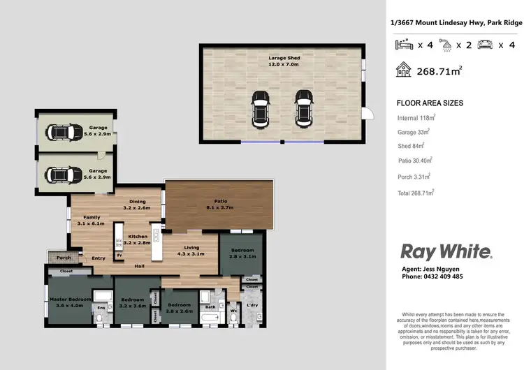 Floorplan of Homely house listing, 1/3667 Mount Lindesay Highway, Park Ridge QLD 4125