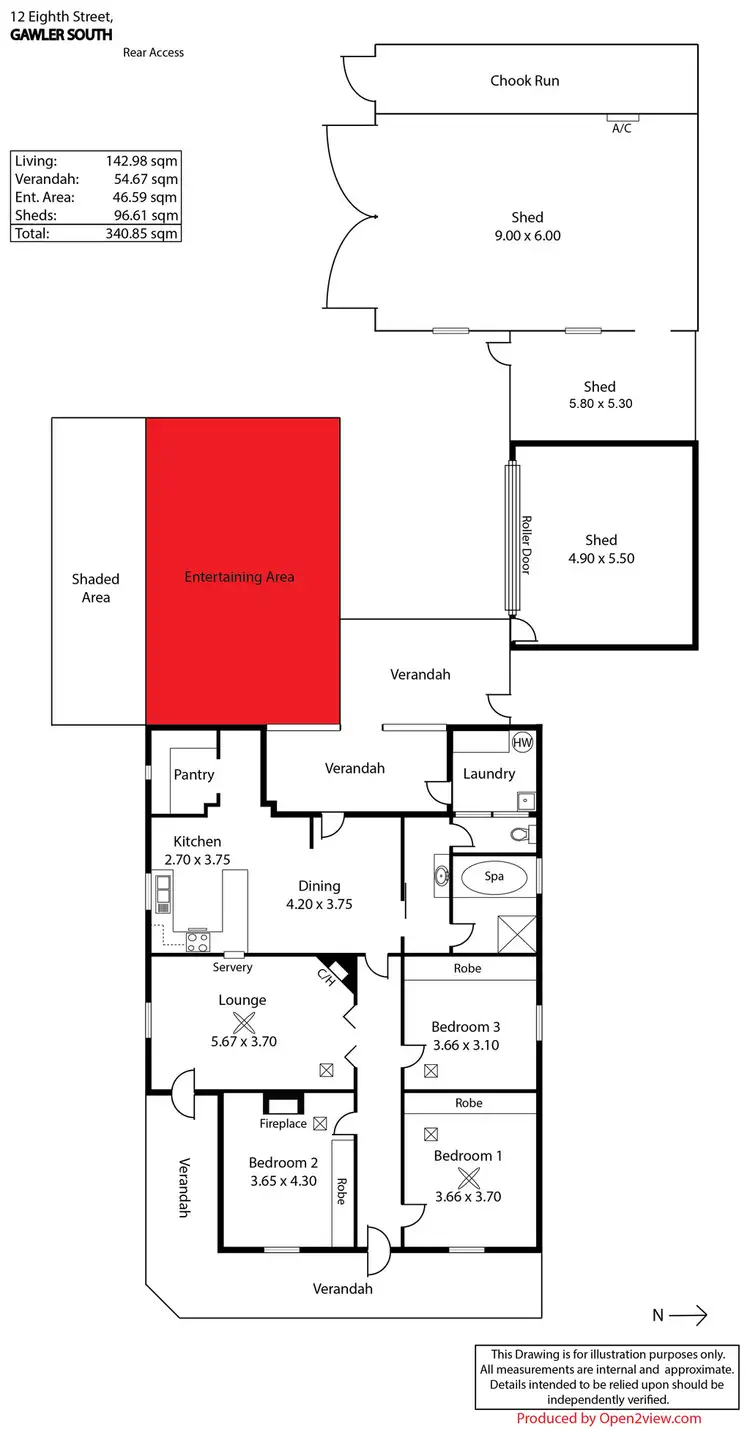 Floorplan of Homely house listing, 12 Eighth Street, Gawler South SA 5118