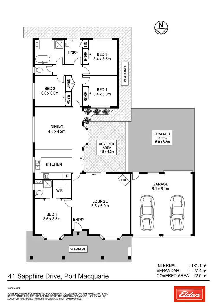 Floorplan of Homely house listing, 41 Sapphire Drive, Port Macquarie NSW 2444