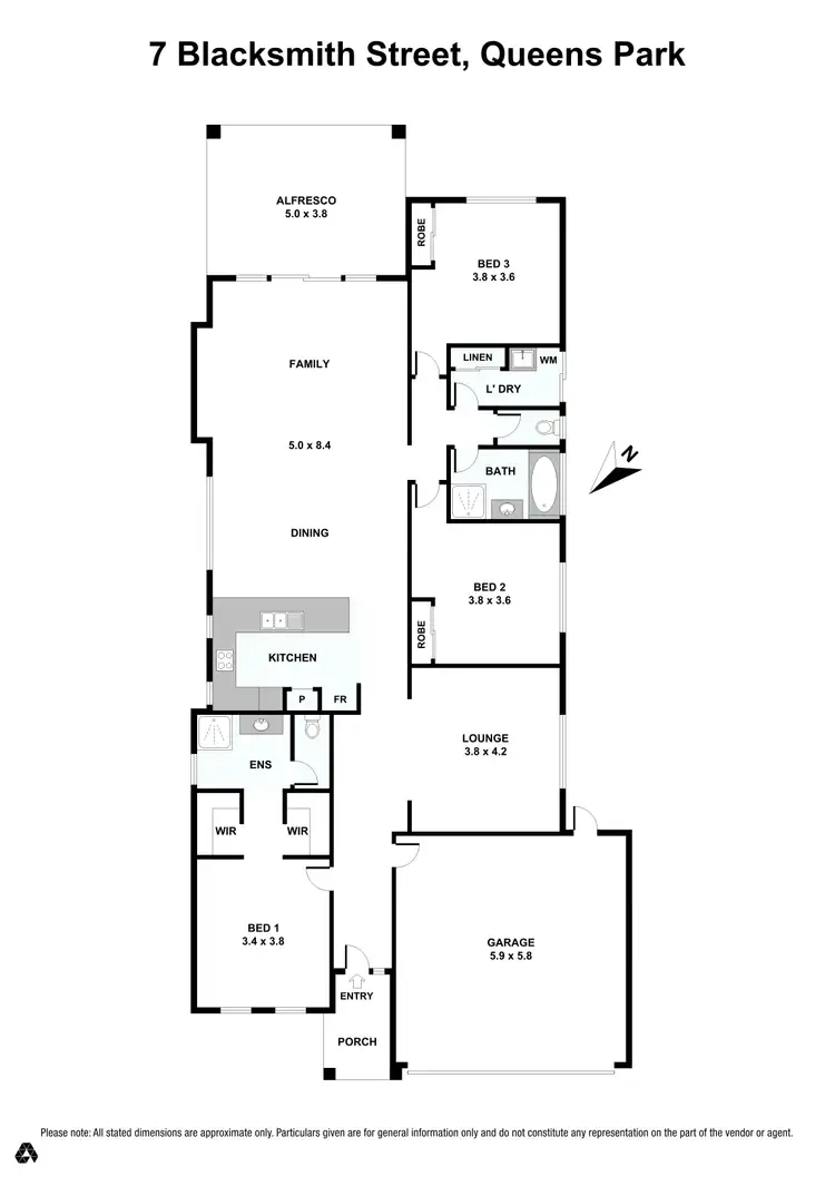 Floorplan of Homely house listing, 7 Blacksmith Street, Queens Park WA 6107
