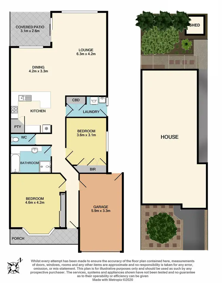 Floorplan of Homely unit listing, 2/67 Northcliffe Road, Edithvale VIC 3196