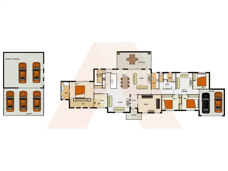 Floorplan of Homely house listing, 1-9 Weatherly Drive, Jimboomba QLD 4280