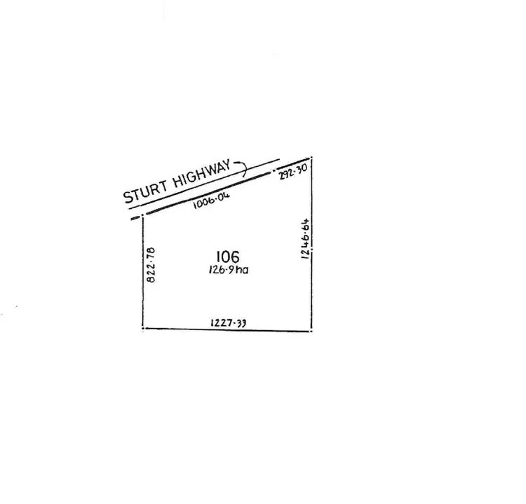 Floorplan of Homely land listing, Section 106 Sturt Highway, Blanchetown SA 5357