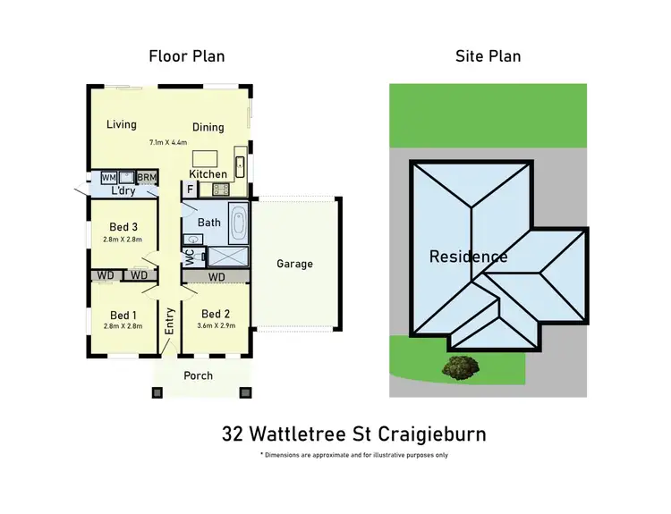 Floorplan of Homely house listing, 32 Wattletree Street, Craigieburn VIC 3064