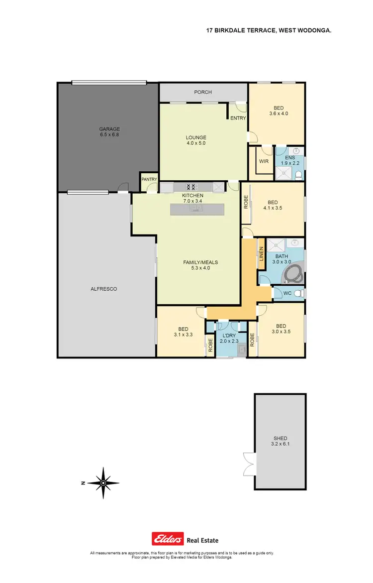 Floorplan of Homely house listing, 17 Birkdale Terrace, Wodonga VIC 3690