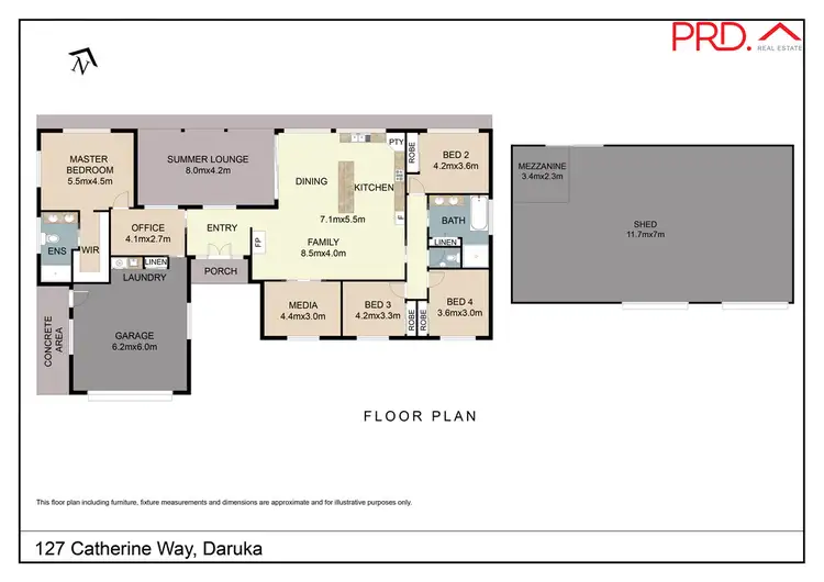 Floorplan of Homely house listing, 127 Catherine Way, Tamworth NSW 2340