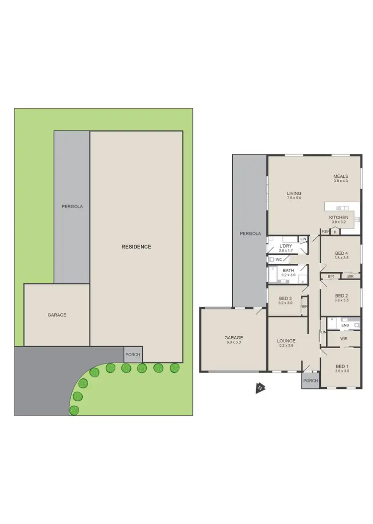 Floorplan of Homely house listing, 5 Monaro Way, Whittlesea VIC 3757