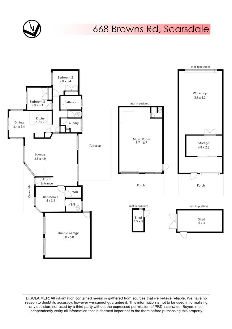 Floorplan of Homely house listing, 668 Browns Road, Scarsdale VIC 3351