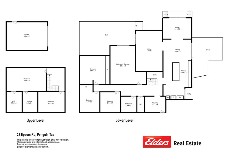 Floorplan of Homely house listing, 22 Epsom Road, Penguin TAS 7316