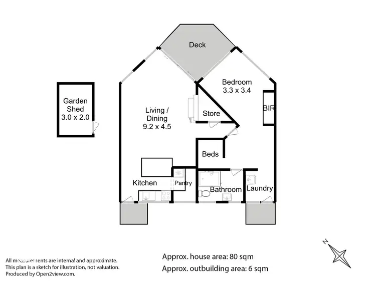 Floorplan of Homely house listing, 8 Lumeah Road, Adventure Bay TAS 7150
