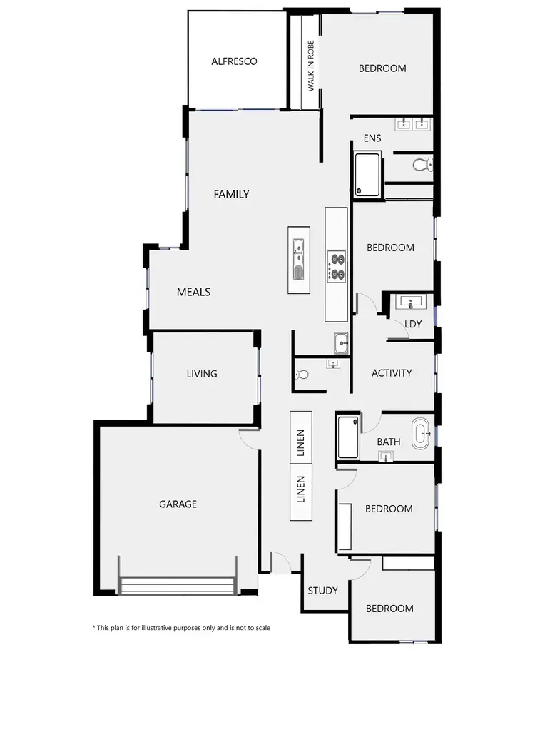 Floorplan of Homely house listing, 6 Waterfall Crescent, Dubbo NSW 2830