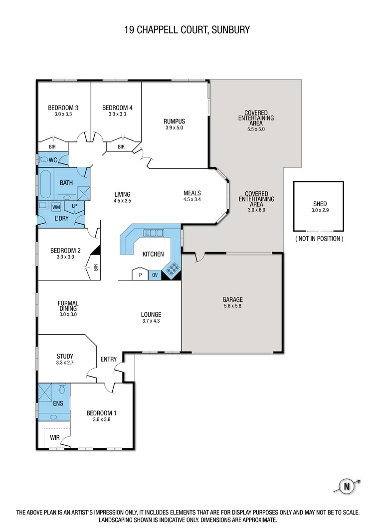 Floorplan of Homely house listing, 19 Chappell Court, Sunbury VIC 3429
