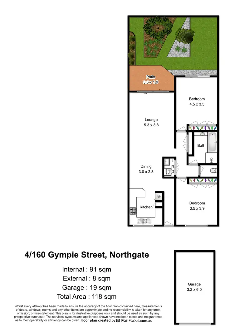 Floorplan of Homely townhouse listing, 4/160 Gympie Street, Northgate QLD 4013