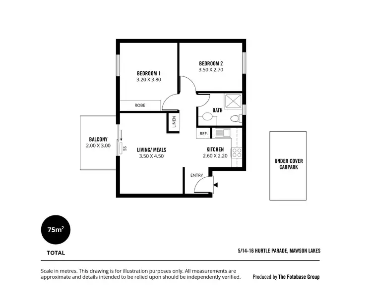Floorplan of Homely apartment listing, 5, 14-16 Hurtle Parade, Mawson Lakes SA 5095