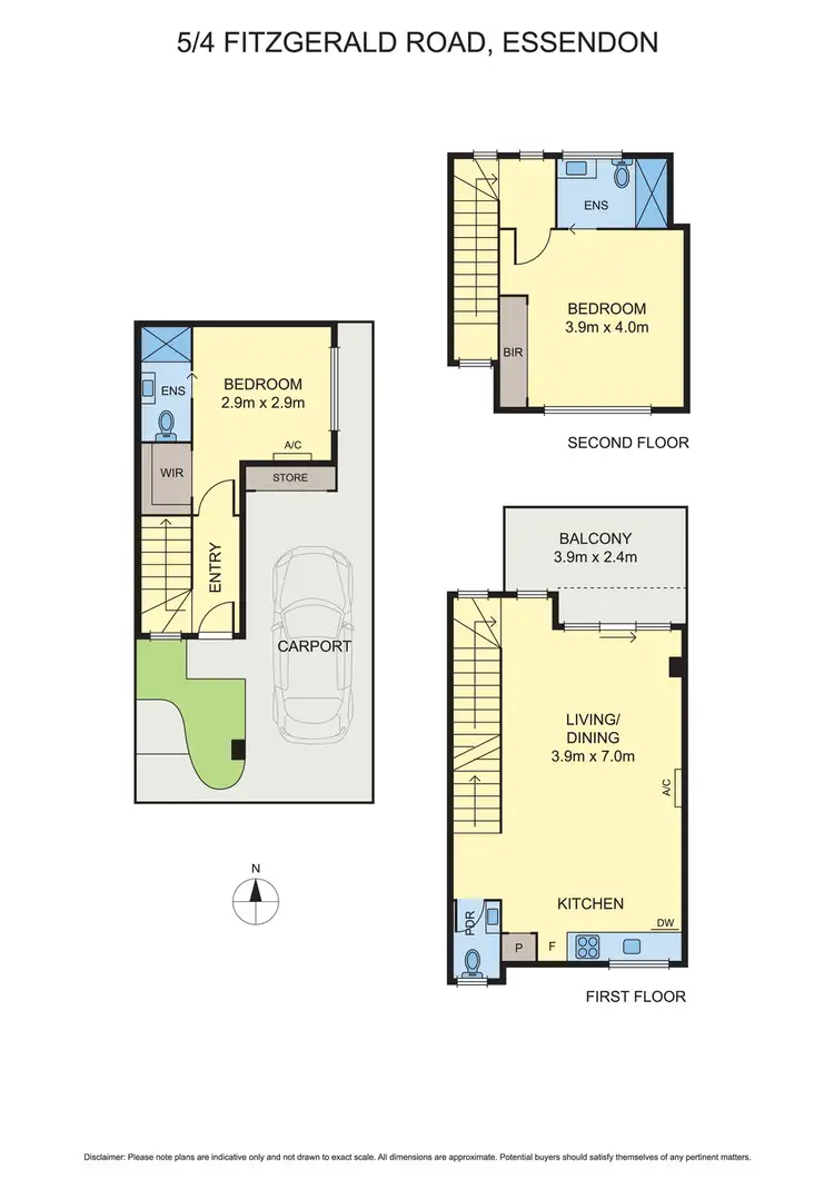 Floorplan of Homely townhouse listing, 5/4 Fitzgerald Road, Essendon VIC 3040
