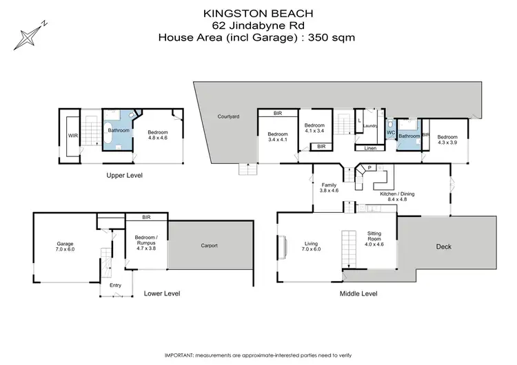 Floorplan of Homely house listing, 62 Jindabyne Road, Kingston Beach TAS 7050
