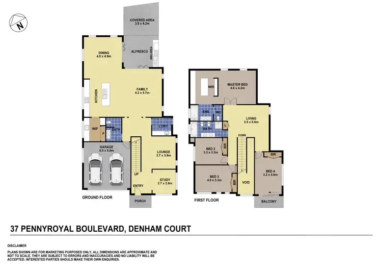 Floorplan of Homely house listing, 37 Pennyroyal Boulevard, Denham Court NSW 2565