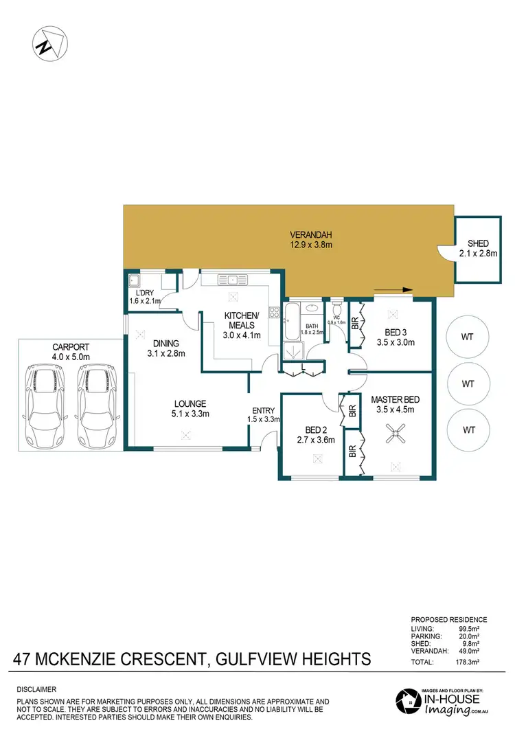 Floorplan of Homely house listing, 47 McKenzie Crescent, Gulfview Heights SA 5096