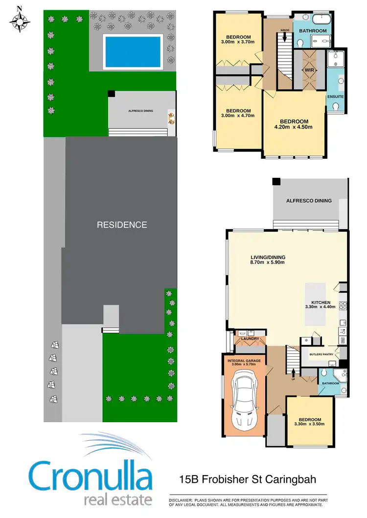 Floorplan of Homely semi-detached listing, 15b Frobisher Ave, Caringbah NSW 2229