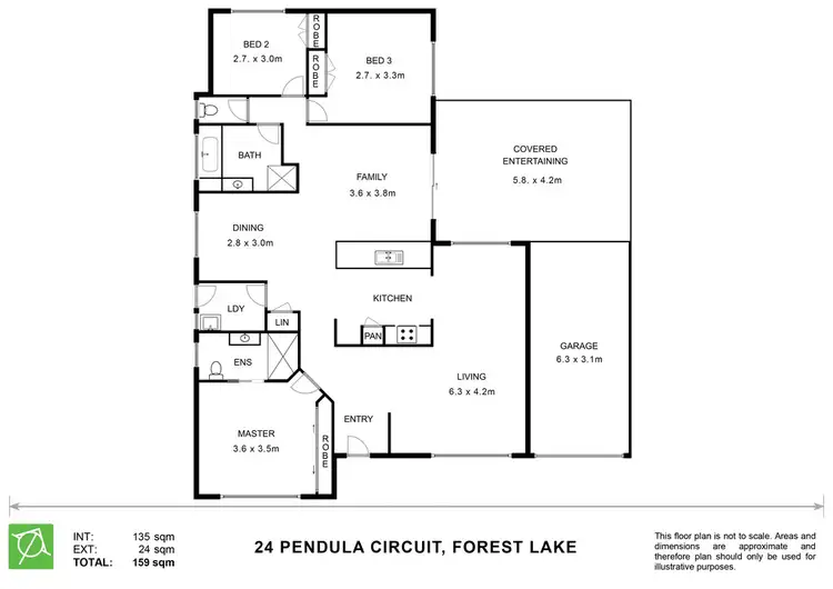 Floorplan of Homely house listing, 24 Pendula Circuit, Forest Lake QLD 4078