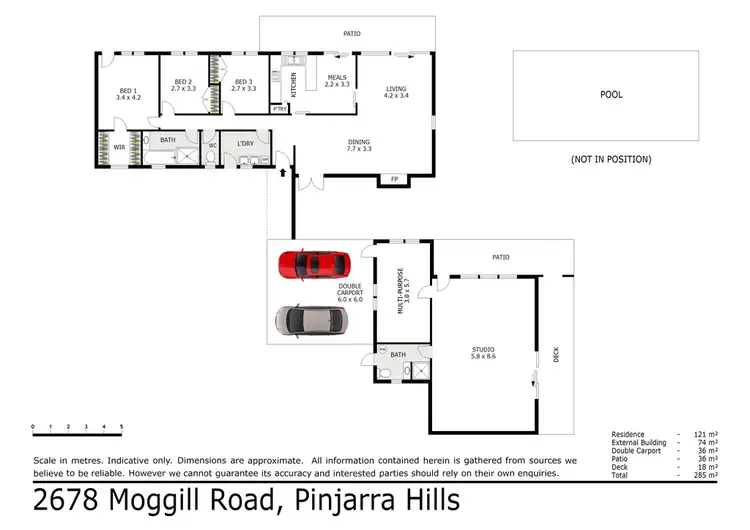 Floorplan of Homely rural property listing, 2678 Moggill Road, Pinjarra Hills QLD 4069