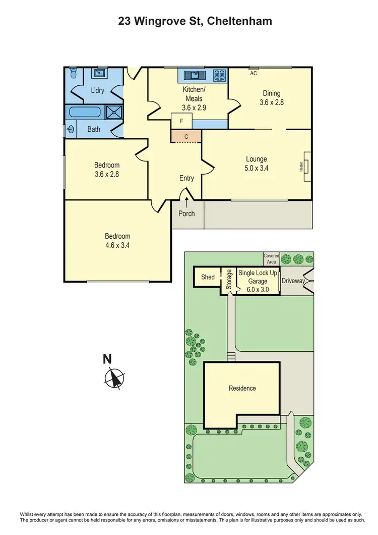 Floorplan of Homely house listing, 23 Wingrove Street, Cheltenham VIC 3192