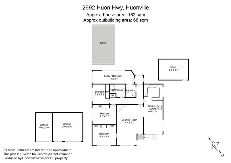 Floorplan of Homely house listing, 2692 Huon Highway, Huonville TAS 7109