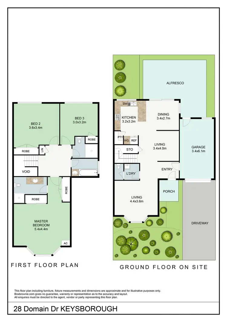 Floorplan of Homely house listing, 28 Domain Drive, Keysborough VIC 3173