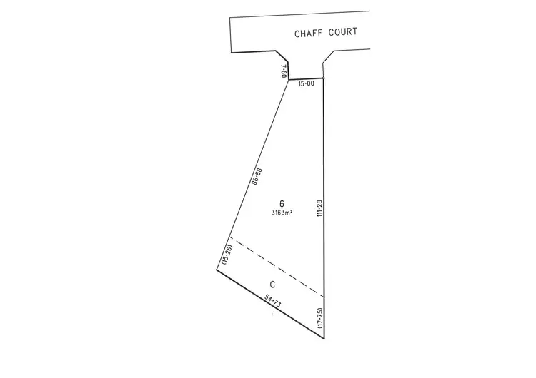 Floorplan of Homely land listing, Lot 6 Chaff Court, Wasleys SA 5400