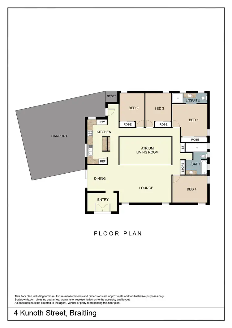 Floorplan of Homely house listing, 4 Kunoth St, Braitling NT 870