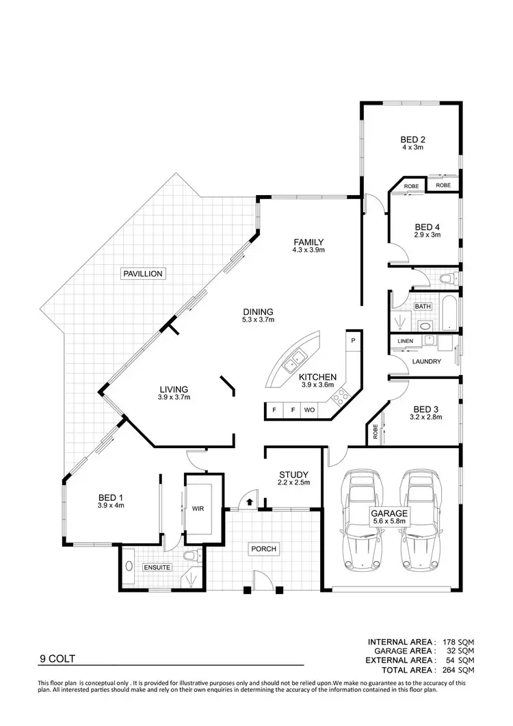 Floorplan of Homely house listing, 9 Colt Court, Kelso QLD 4815