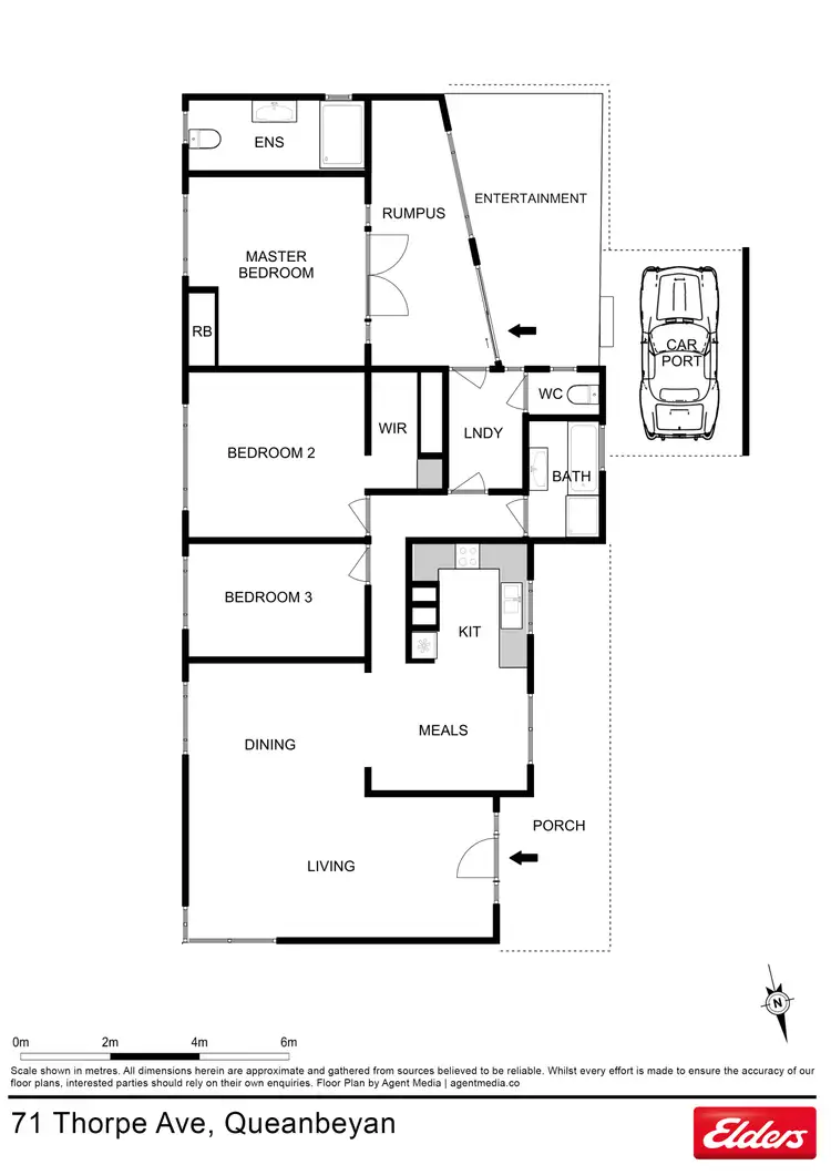 Floorplan of Homely house listing, 71 Thorpe Avenue, Karabar NSW 2620