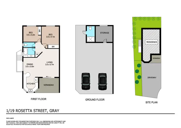 Floorplan of Homely unit listing, 1/19 Rosetta Street, Gray NT 830