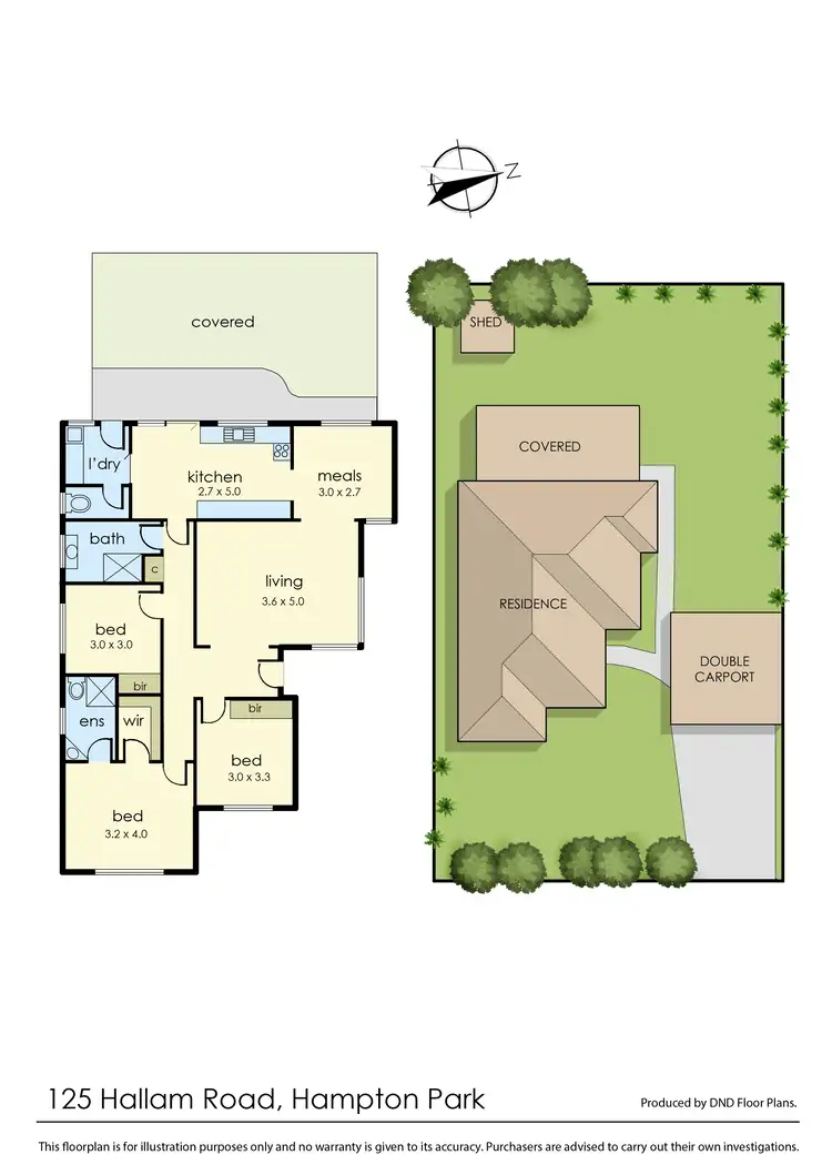 Floorplan of Homely house listing, 125 Hallam Road, Hampton Park VIC 3976