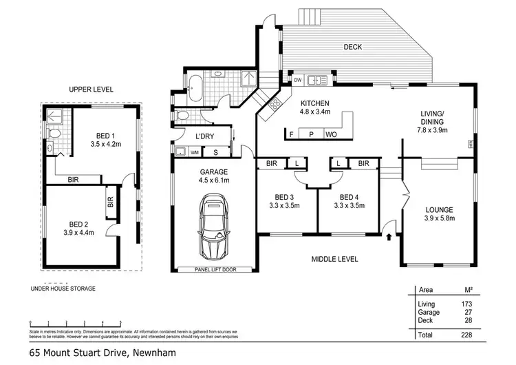 Floorplan of Homely house listing, 65 Mount Stuart Drive, Newnham TAS 7248