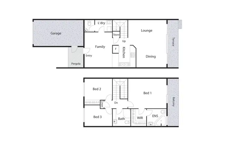 Floorplan of Homely townhouse listing, 65/3 Heard Street, Mawson ACT 2607