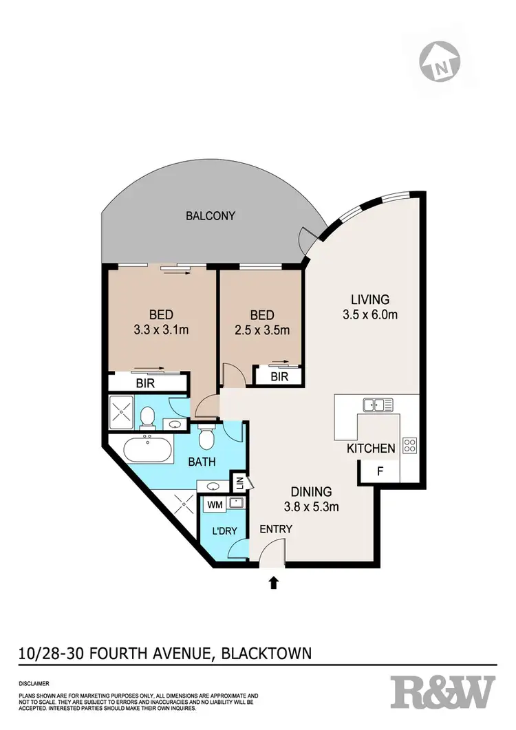 Floorplan of Homely unit listing, 10/28-30 Fourth Avenue, Blacktown NSW 2148