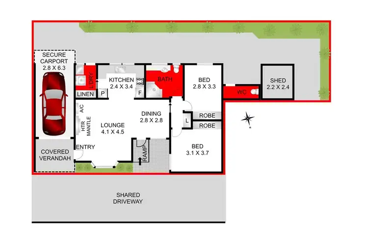 Floorplan of Homely house listing, 4/271 Roslyn Road, Highton VIC 3216
