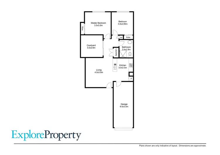 Floorplan of Homely semi-detached listing, 2/39 Jubilee Street, Caboolture QLD 4510
