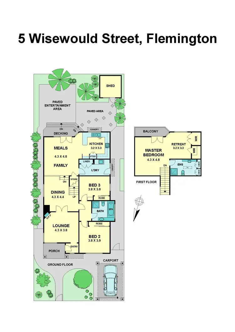 Floorplan of Homely house listing, 5 Wisewould Street, Flemington VIC 3031