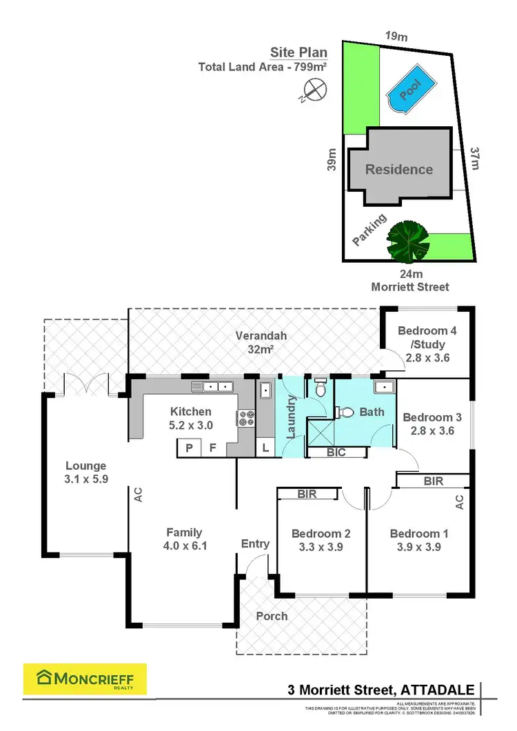 Floorplan of Homely house listing, 3 Morriett Street, Attadale WA 6156