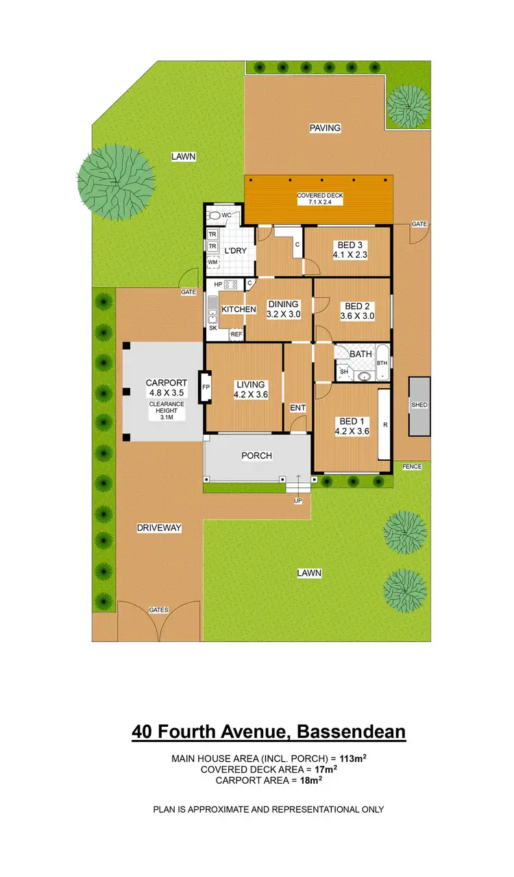 Floorplan of Homely house listing, 40 Fourth Avenue, Bassendean WA 6054