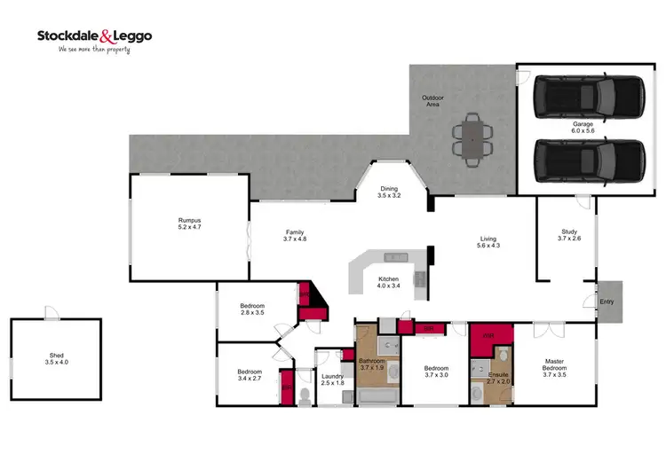 Floorplan of Homely house listing, 8 Leinster Avenue, Traralgon VIC 3844